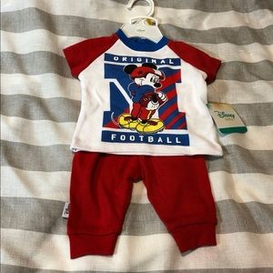 Disney baby Mickey Mouse red blue football set